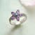 Amethyst Flower Ring View 3