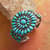 1940S PETIT POINT TURQUOISE CUFF view 1