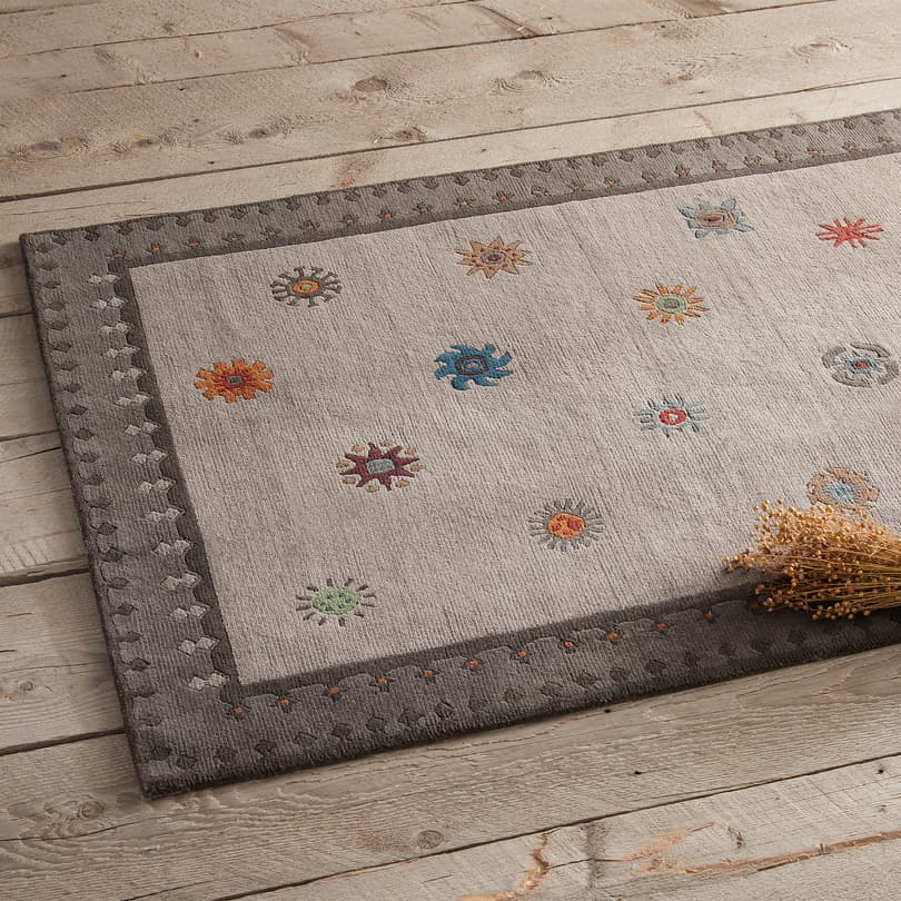 TIBETAN SUN HAND-KNOTTED RUG View 9