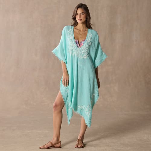 Christa Embroidered Coverup