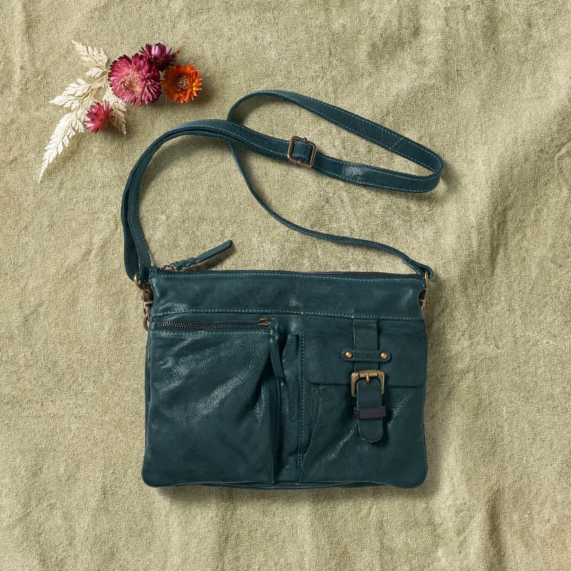 Sundance Women's Bisous Suede Bag in Floral Green