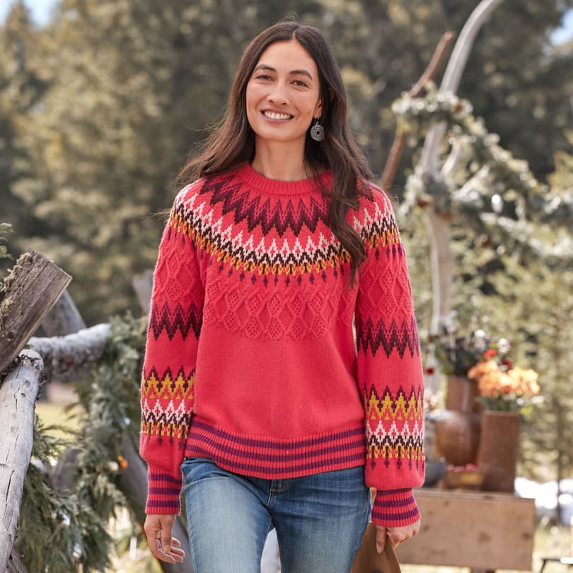 Sundance fair isle on sale sweater