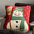 SNOWMAN HANDHOOKED PILLOW view 1
