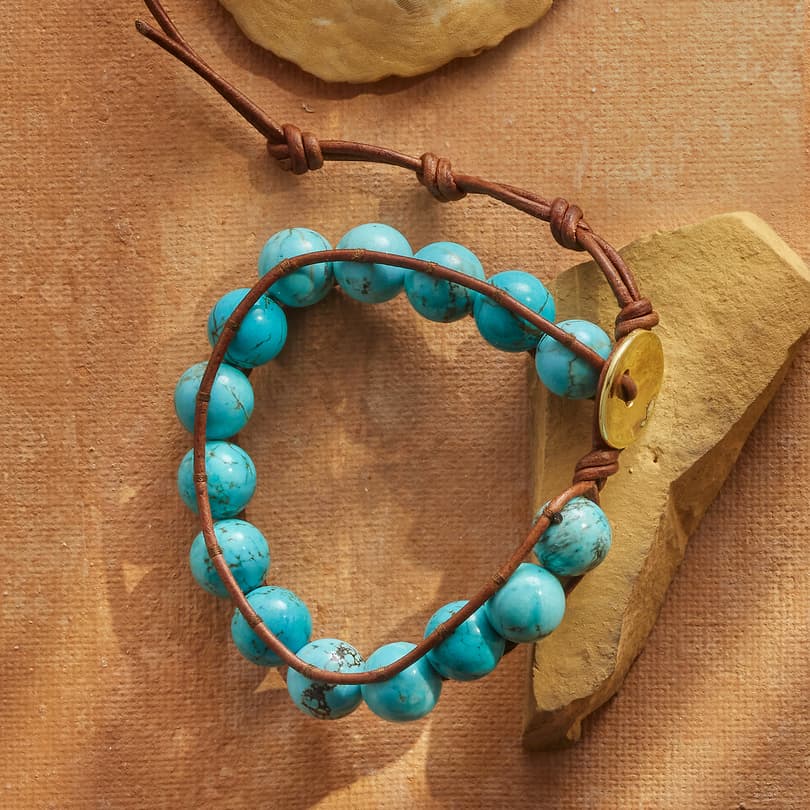 Turquoise Globes Bracelet View 2