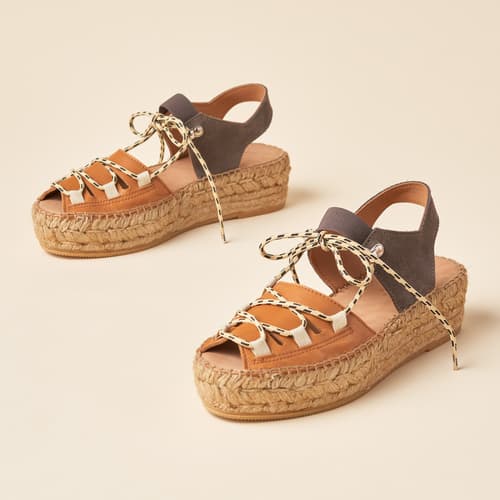 Cima Espadrille Sandals View 3Brown-Multi