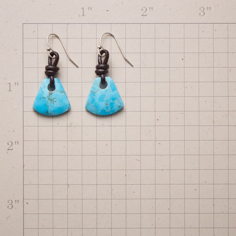 TETHERED TURQUOISE EARRINGS view 1