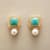 TIBETAN TURQUOISE EARRINGS view 1