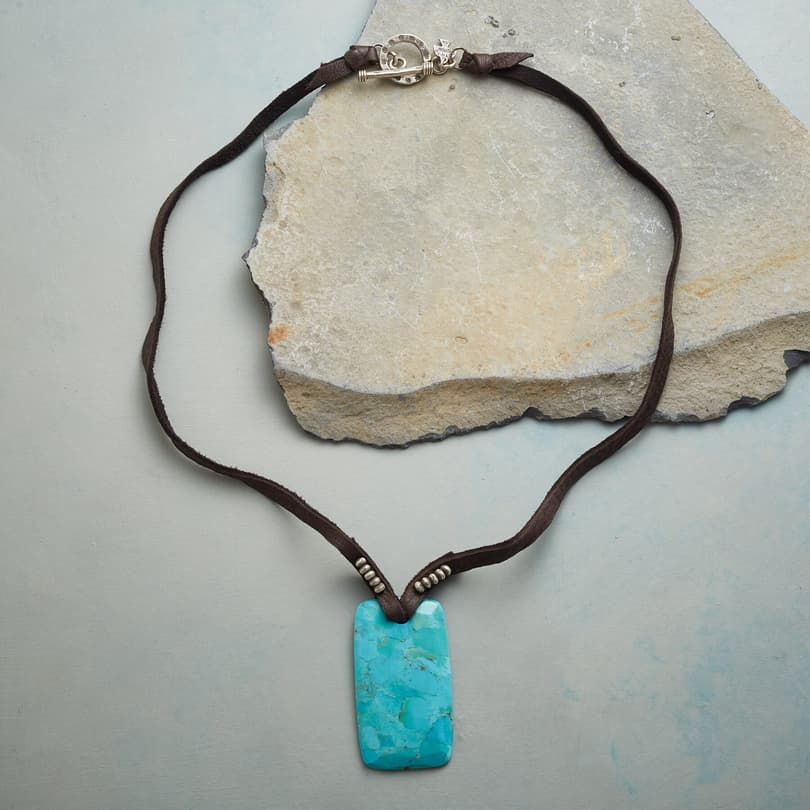 TURQUOISE AMULET NECKLACE view 1