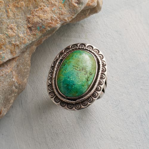 1960s Fox Turquoise Ring View 1