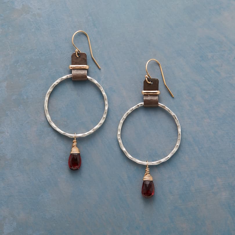 Tagalong Garnet Earrings View 1