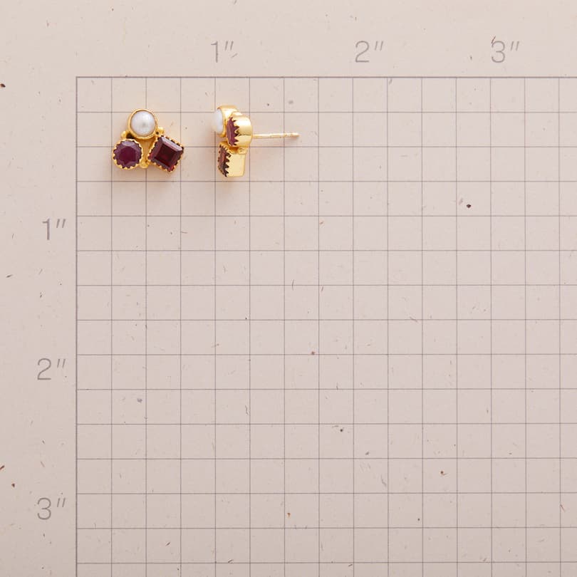 Spot Of White Earrings View 2