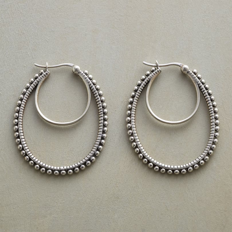 HOOPS ON THE DOUBLE EARRINGS view 1