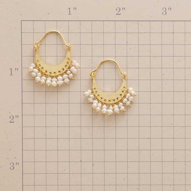 PEARL COLLAR EARRINGS view 1