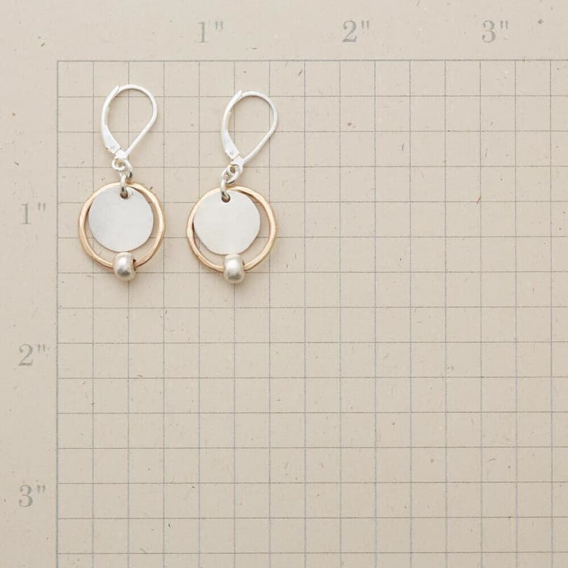 SILVER SATELLITE EARRINGS view 1