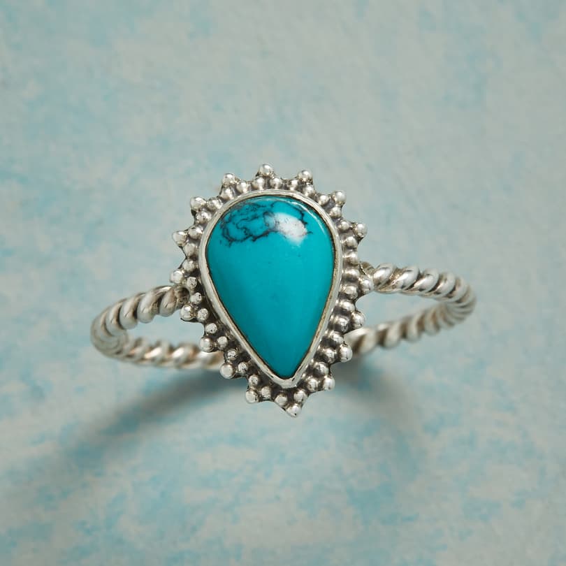 DROP OF TURQUOISE RING view 1
