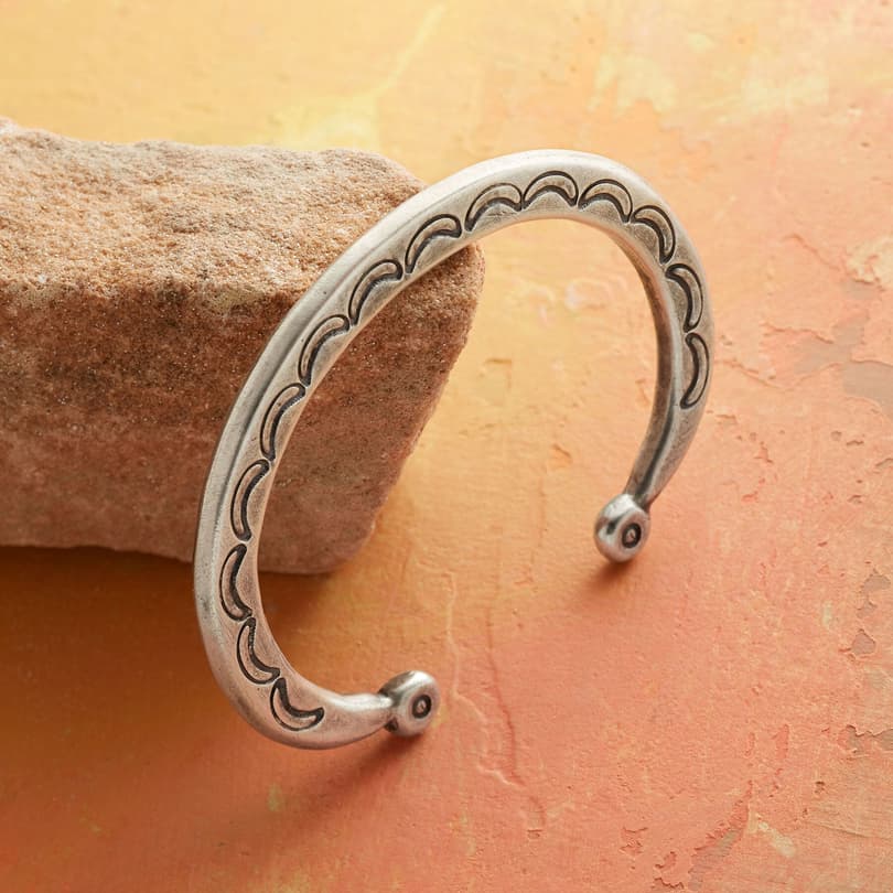 CRESCENT MOON STERLING CUFF view 1
