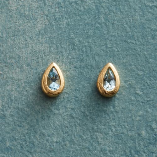 Pooled Aquamarine Earrings View 1