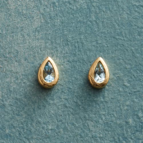 Pooled Aquamarine Earrings View 1