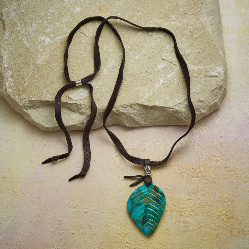 FALLEN LEAF TURQUOISE NECKLACE view 1