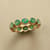 BUBBLE BEZEL EMERALD RING view 1