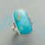 SCULPTED TURQUOISE RING view 1