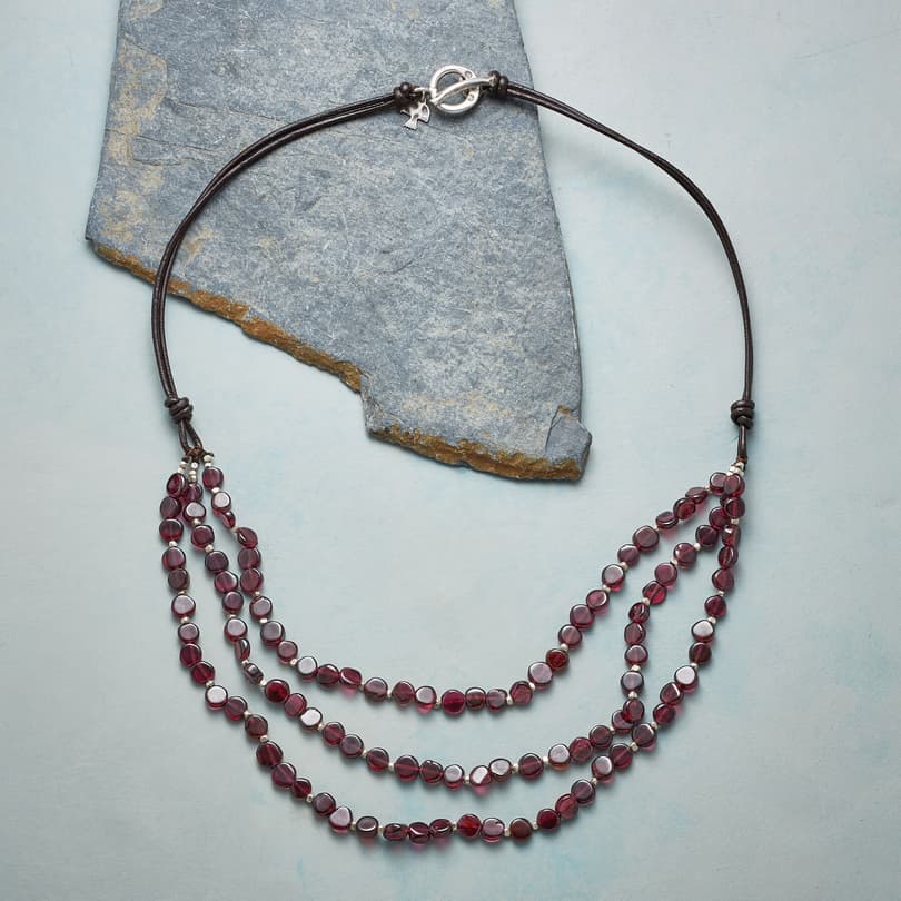GARNET EMBERS NECKLACE view 1