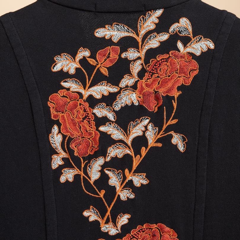 FLORAL EMBROIDERED STELLA COAT view 2