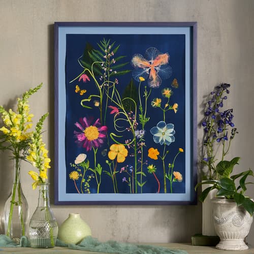 Peony, Iris, Fritillaria Painting View 1