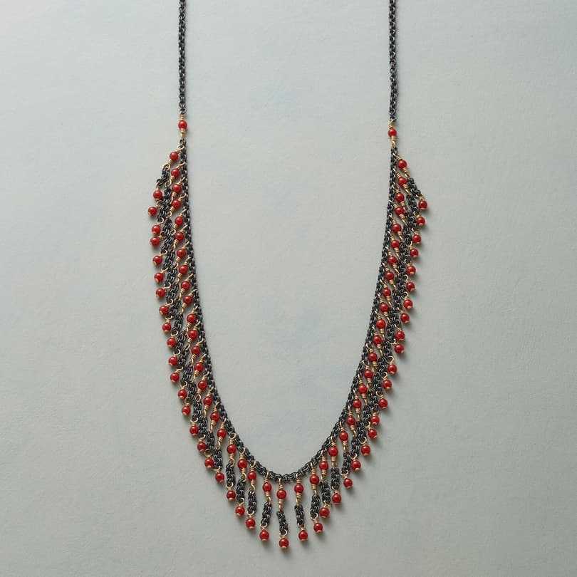 CORAL FRILL NECKLACE view 1