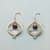 GARNET RISING EARRINGS view 1