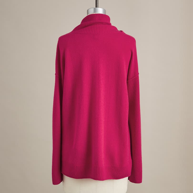 ENVELOPE NECK CASHMERE SWEATER PETITE view 2