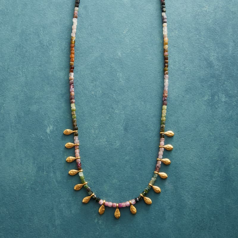 Leafy Tourmaline Necklace View 1