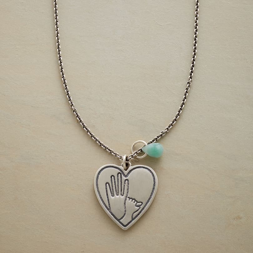 HEART AND HAND NECKLACE view 4