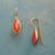 Long Form Carnelian Earrings View 1