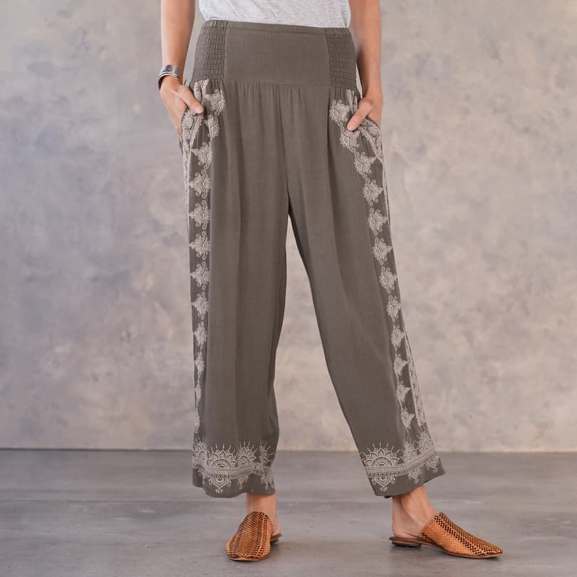 MEDALLION CROPPED PANT view 1