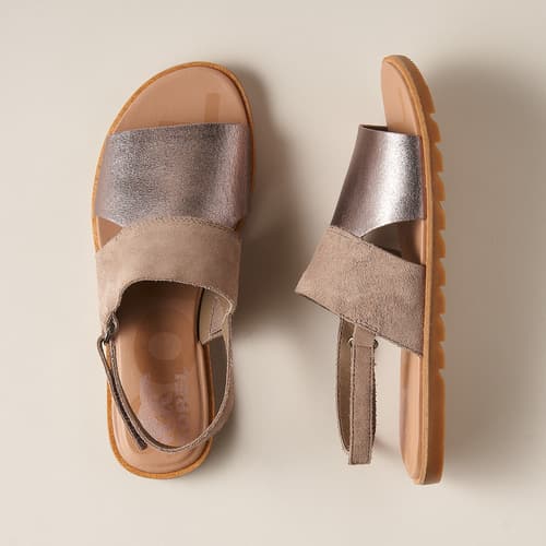 ELLA I I SLINGBACK SANDALS view 1 ASH BROWN