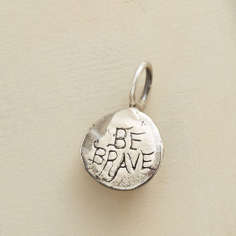 STERLING SILVER COURAGE CHARM view 1