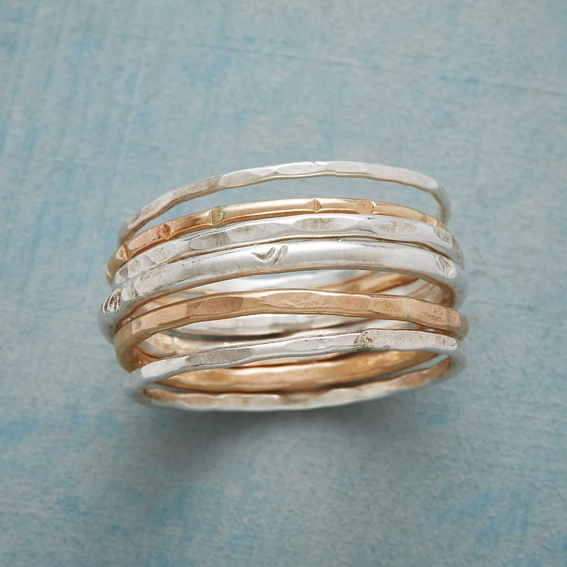 RAY OF LIGHT RINGS, SET OF 6 view 1