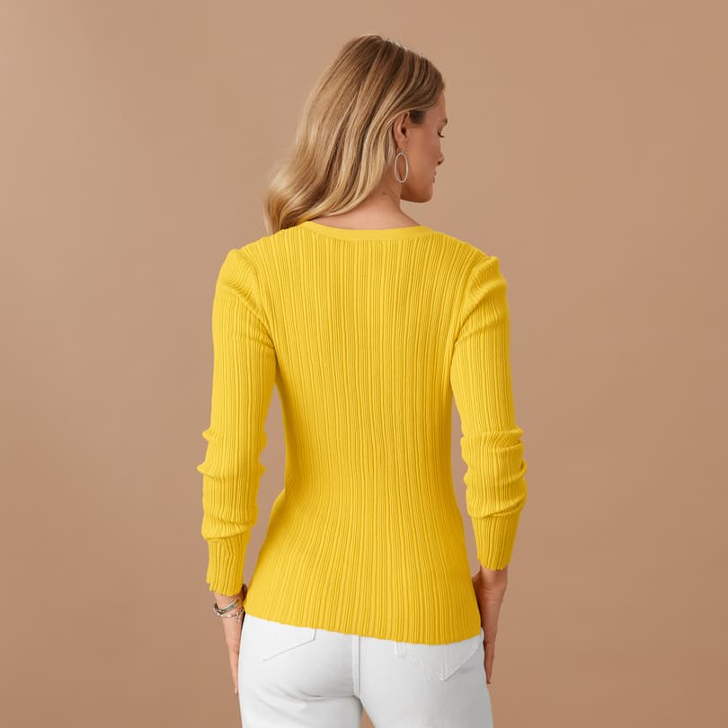 Averie Rib Henley, Petite View 18