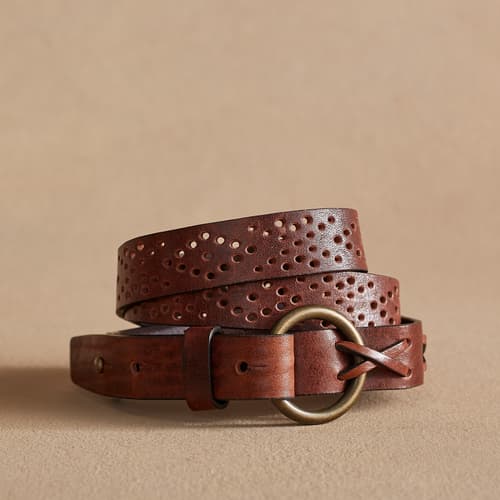 Rhylee Slim Perforated Belt