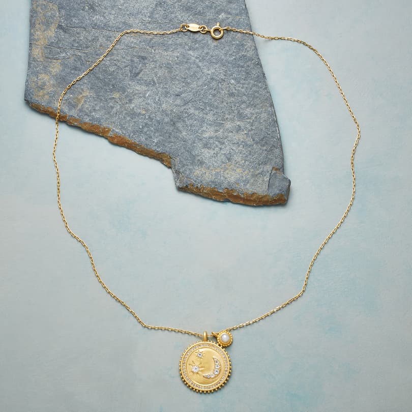 MY MOON AND STARS GOLD NECKLACE view 1