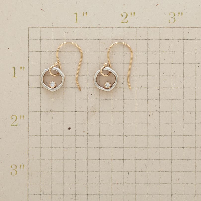 DIAMONDS IN ORBIT EARRINGS view 1