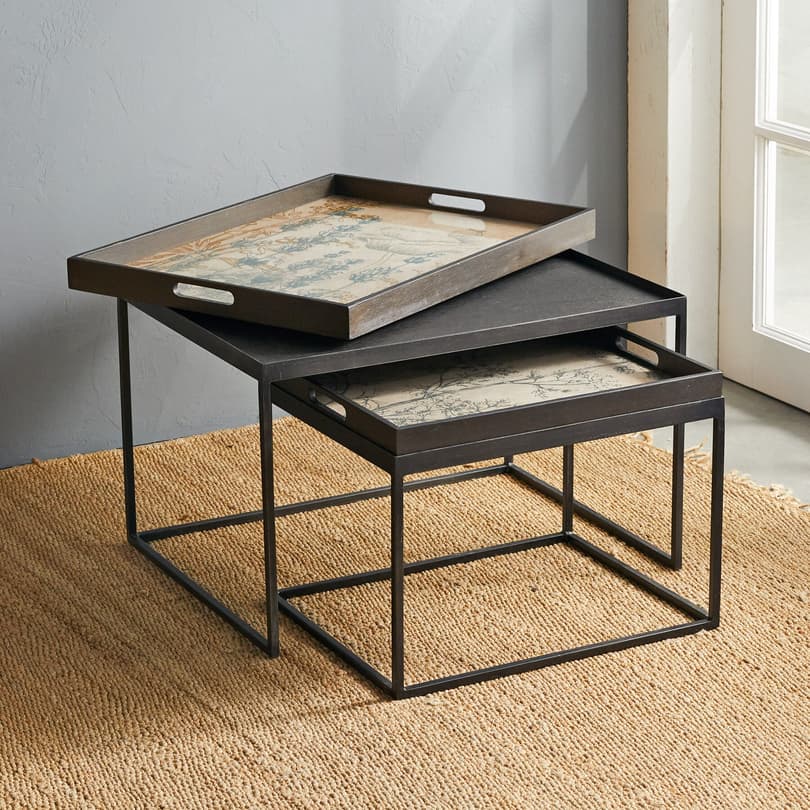 BOTANIQUE TRAY NESTING TABLES, SET OF 2 view 5