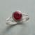 RED PEONY RING view 1