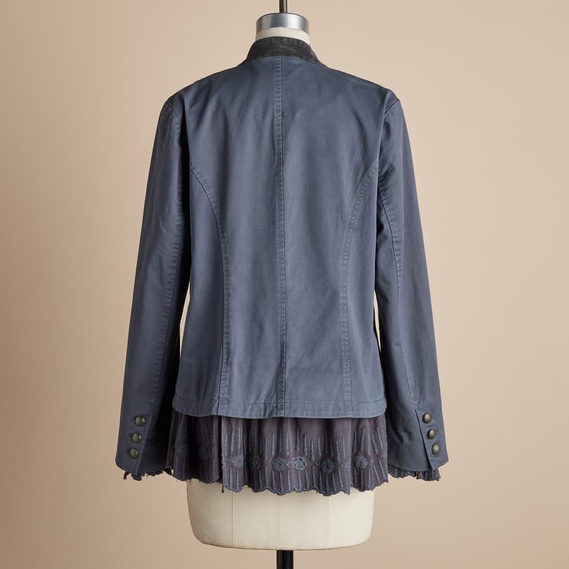 Irene Ruffle Jacket, Petite View 3