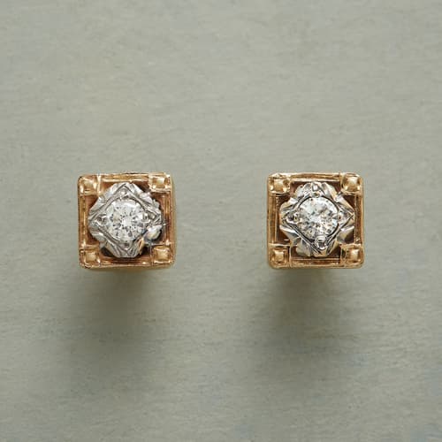 BYGONE ERA DIAMOND EARRINGS view 1