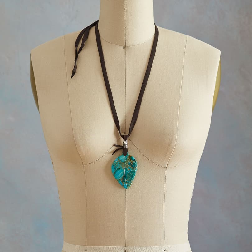 FALLEN LEAF TURQUOISE NECKLACE view 2