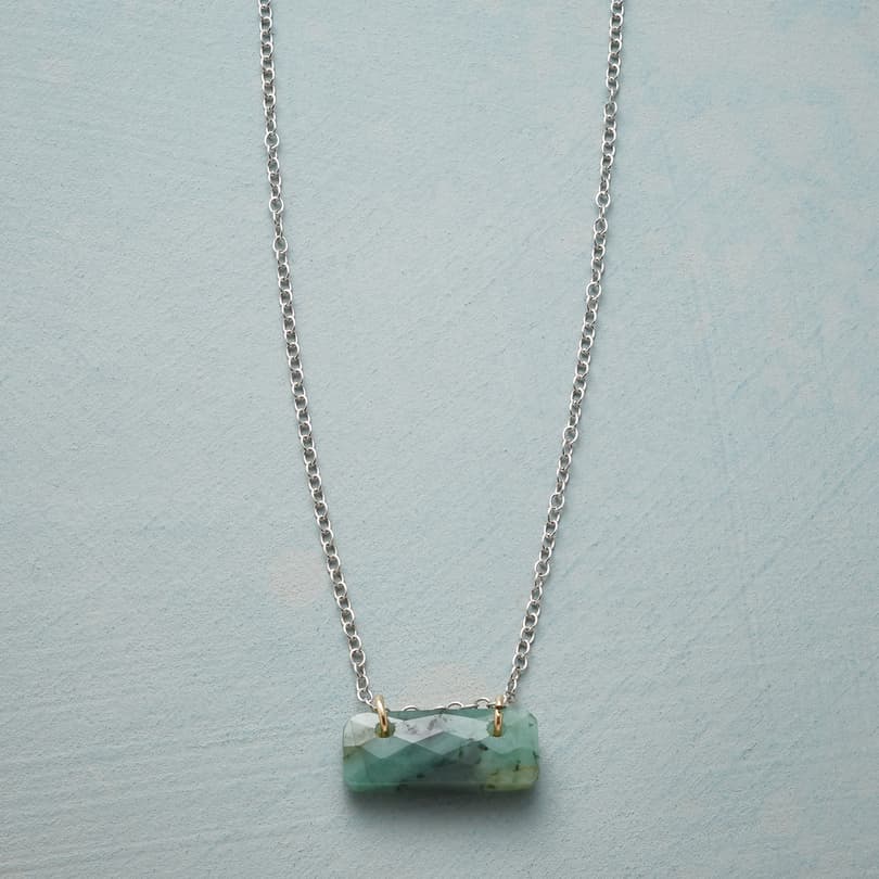 BIRTHSTONE TILE NECKLACE view 1