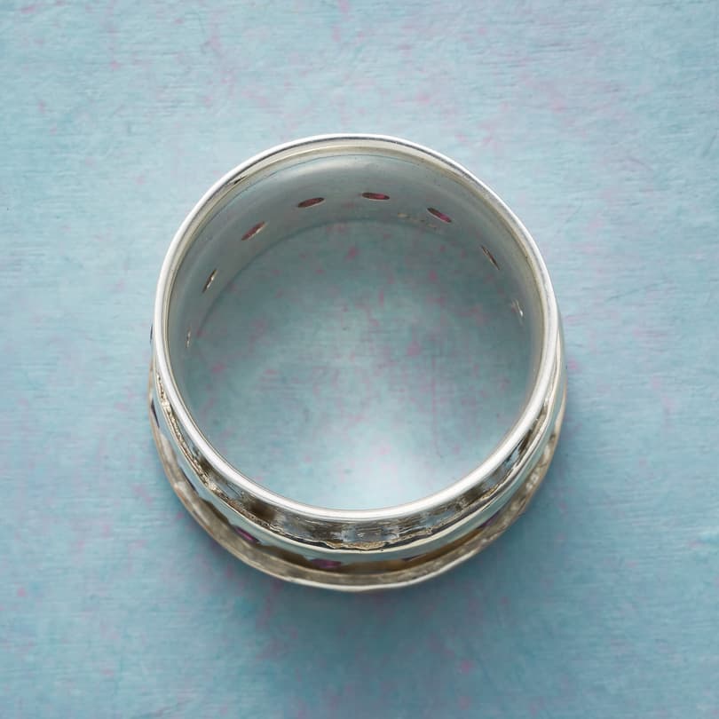 BELTED RUBY RING view 1
