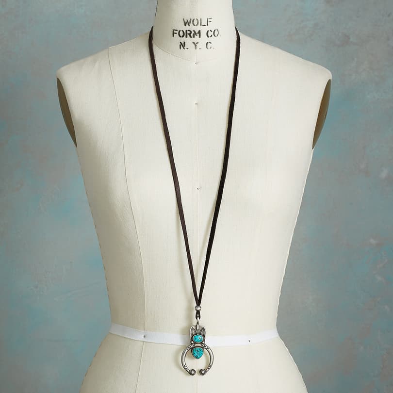 DOUBLE TURQUOISE NAJA NECKLACE view 3